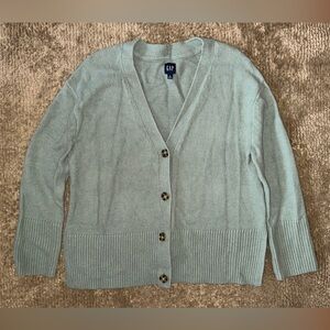 Green cardigan